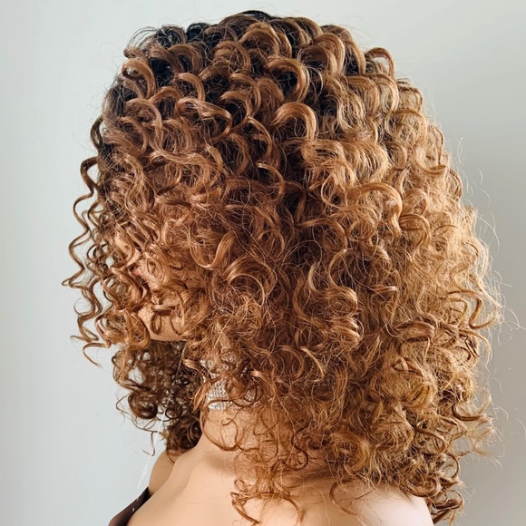 No Further Discount 🤩 “Put On & Go” Ombre Auburn “Outre” Curly Synthetic Wig - Picture 3 of 5